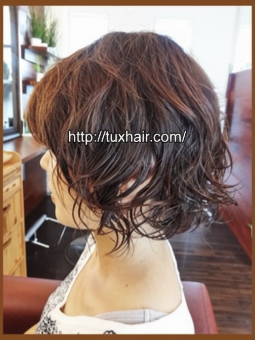 レディースパーマS⑲｜ナチュラルボブ（フェミニン）