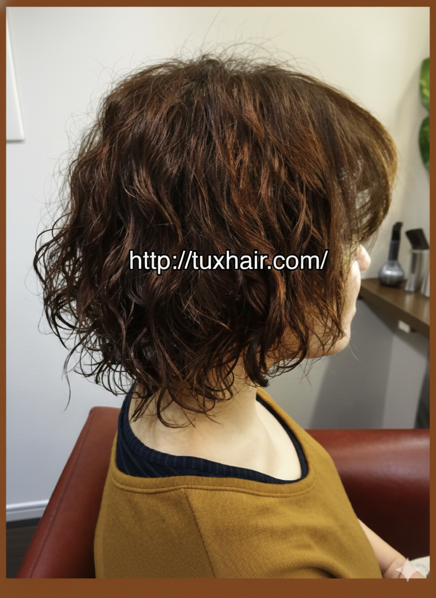 レディースパーマS②｜ナチュラルボブ（ソフトウェーブ）