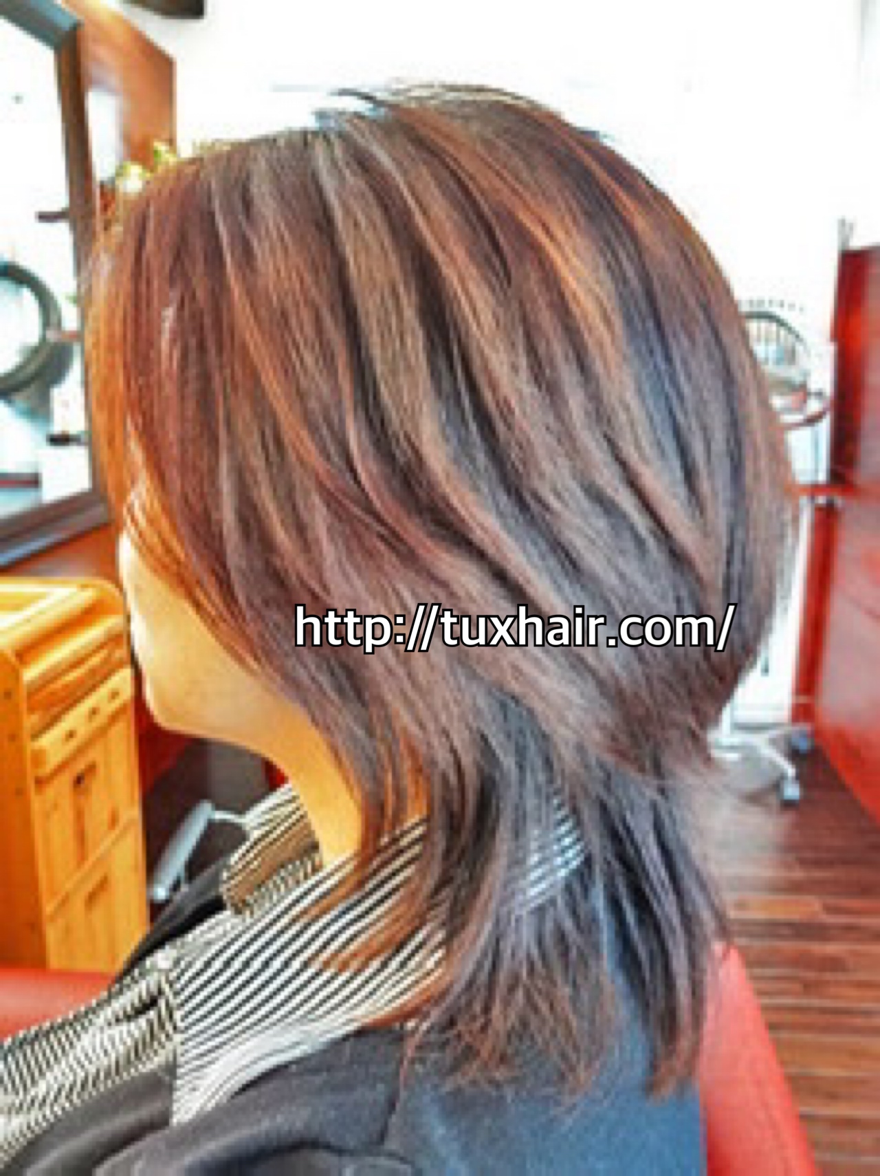 レディースカットM・L⑪｜ミディアムレイヤー・ウルフ