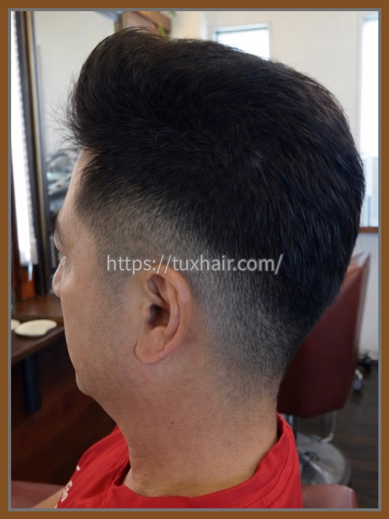 メンズカット④スキンフェード・オールバック