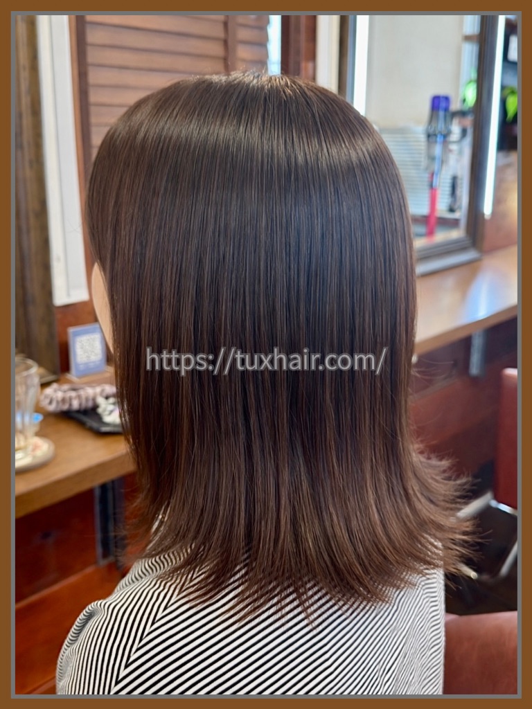 レディースカット⑫ミディアムレイヤー・ソフトウルフ