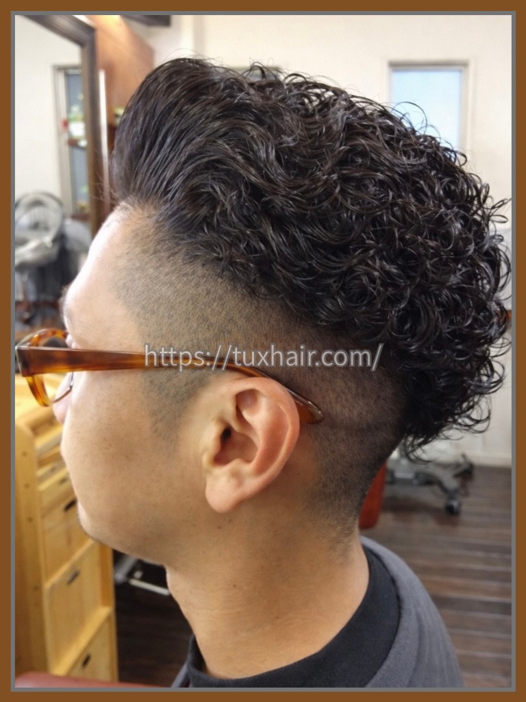 メンズパーマ②２ブロック