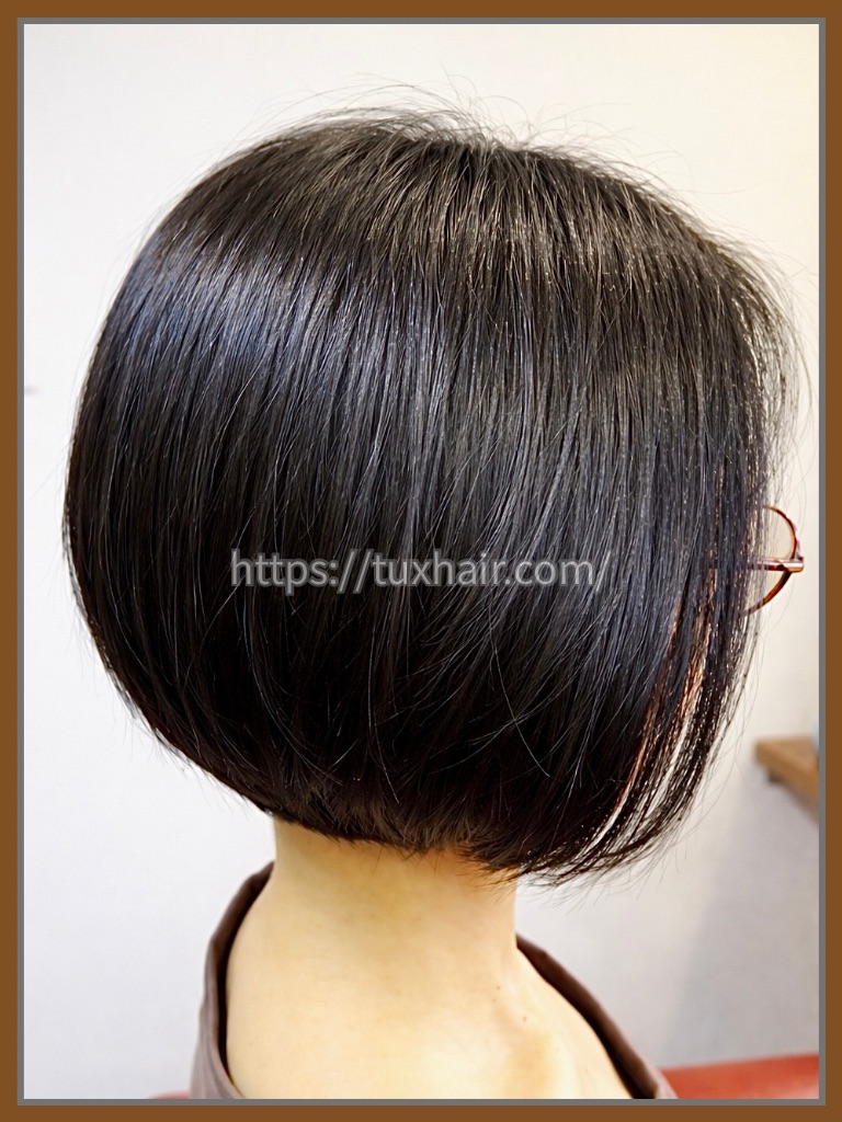 レディースカットS⑭ショート・前下がりボブ・ワンレングス