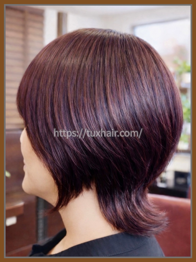 レディースカットS②ショートウルフ・アシンメトリー