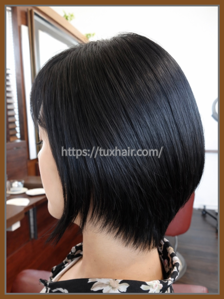 レディースカットS㉓ショート・前下がりグラボブ