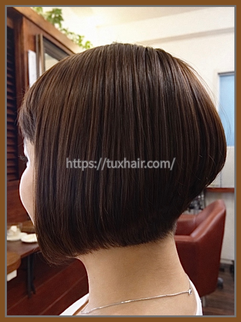 レディースカットS㉖ショートグラボブ・アシメ・２ブロック