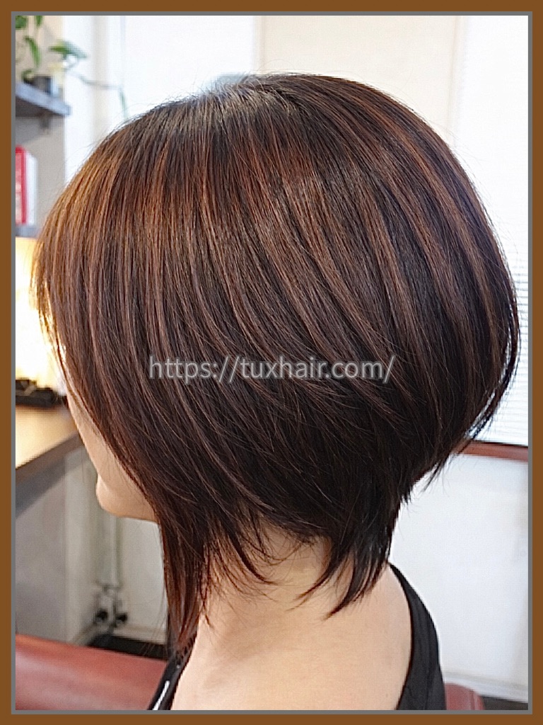 レディースカットS㉙ショート・前下がりグラボブ