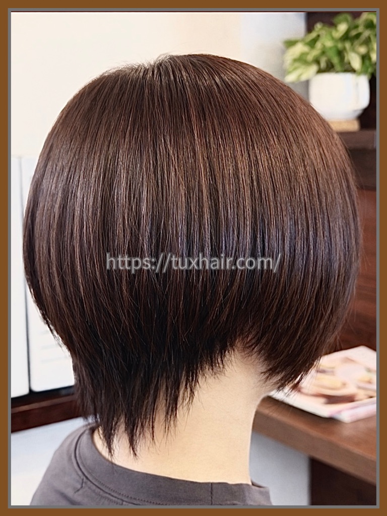 レディースカットS㉜ショート・アシメ・前下がりボブ