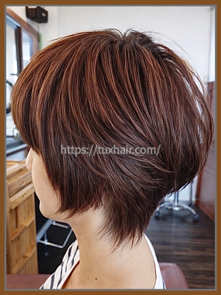 レディースカットS㉝ショート・前下がりグラボブ