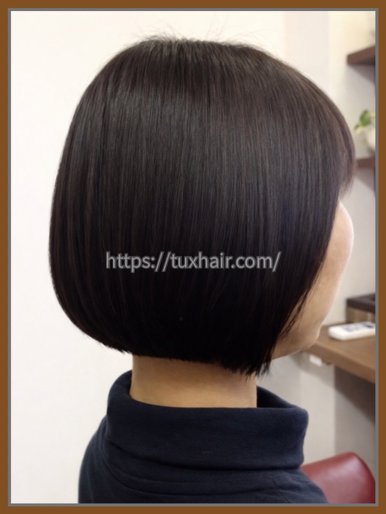 レディースカットS㊵前下がりショートボブ