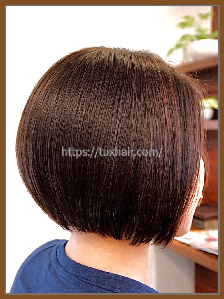 レディースカットS㊶前下がりショートボブ