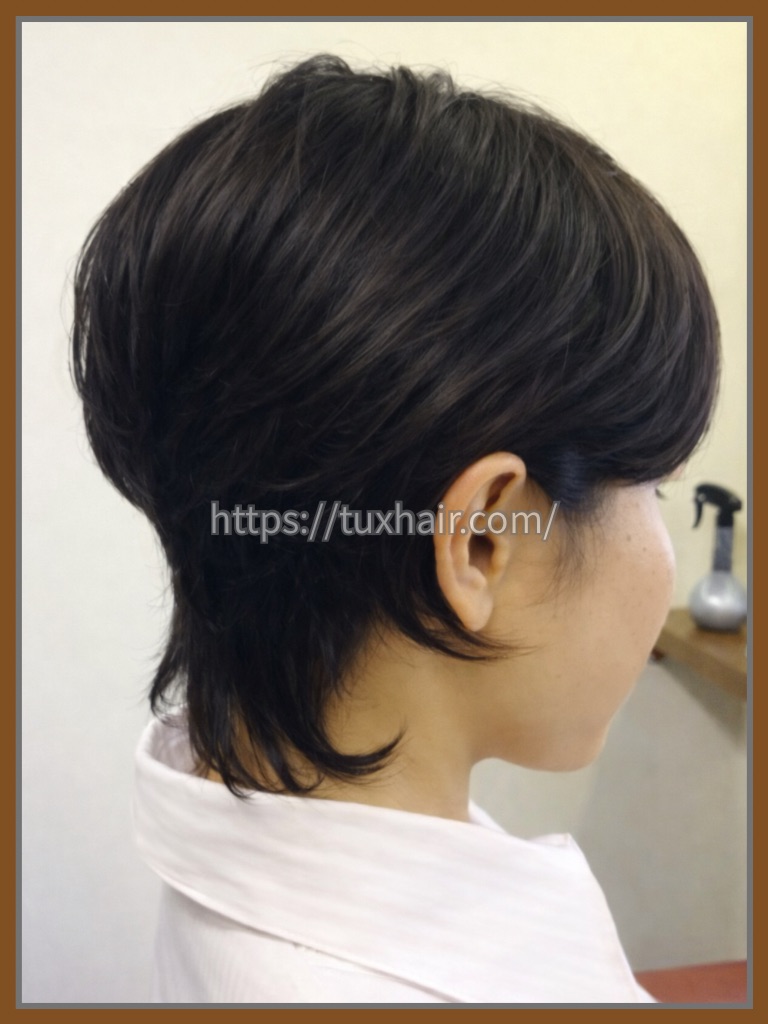 レディースカットS㊸ショートウルフ・レイヤースタイル