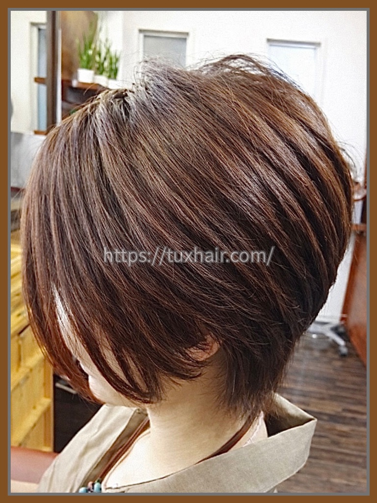 レディースカットS㊿前下がりショートレイヤー・アシメ