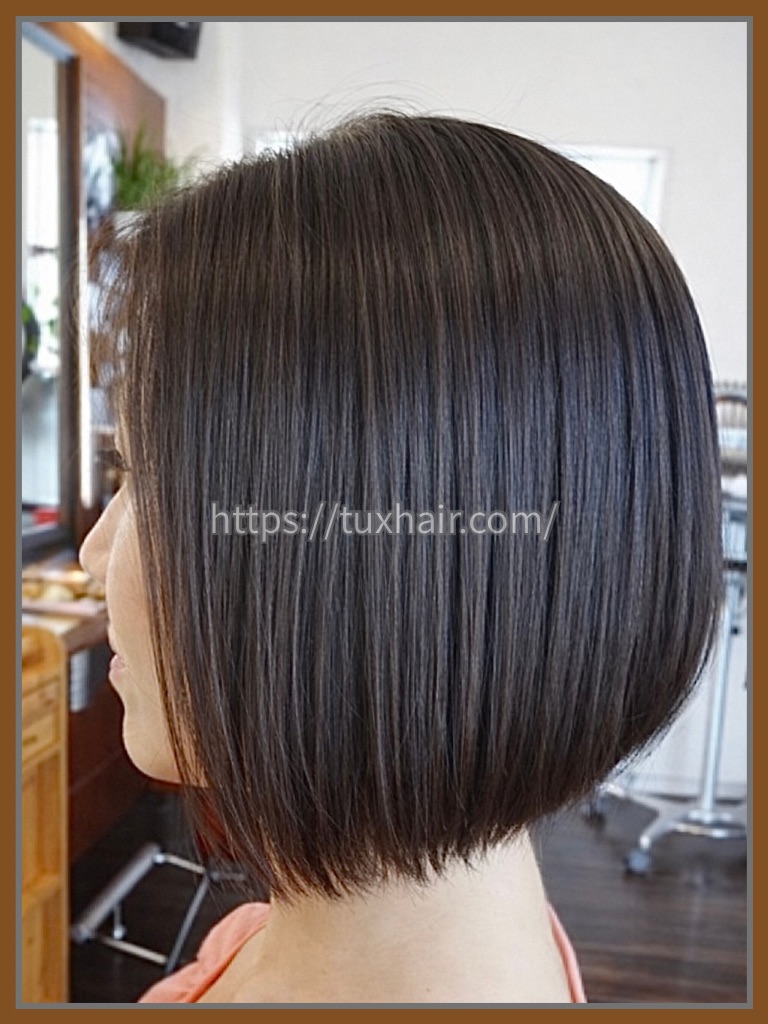 レディースカットS(54)前下がり肩上グラデーションボブ